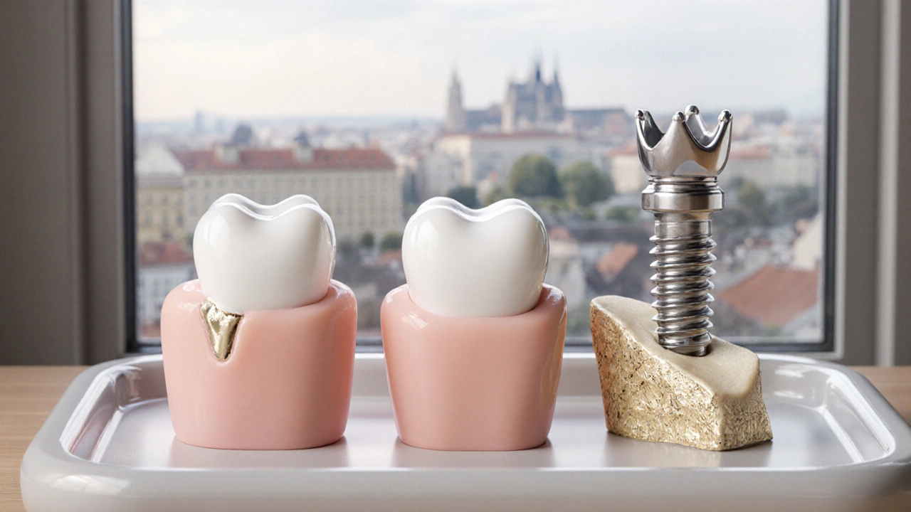 Endodontické ošetření + korunka