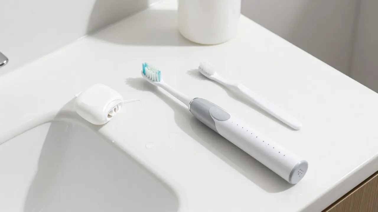 Domácí prostředky pro ústní hygienu: kartáček a nit
